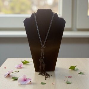 Vintage French Flapper Rope Necklace